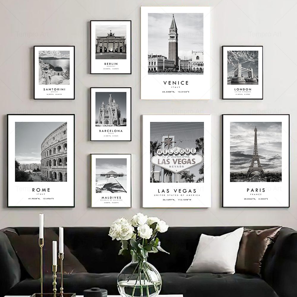 Black White City Travel Photog - Star Map Poster recensie en prijs