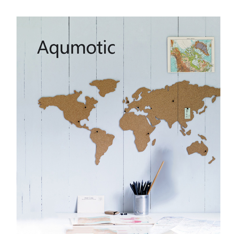 Aqumotic Cork World Map Travel - Star Map Poster recensie en prijs