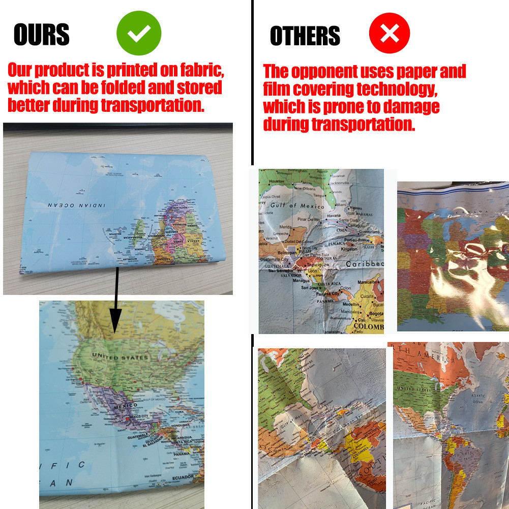 Wall Art Prints The World Map  - Star Map Poster recensie en prijs