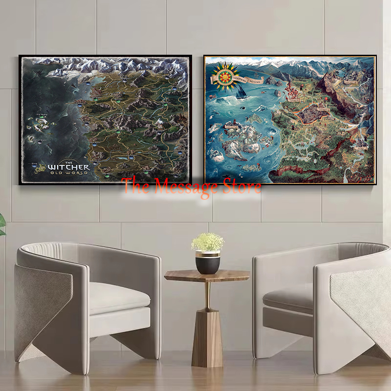 Witcher World Map Continent Lo - Star Map Poster recensie en prijs