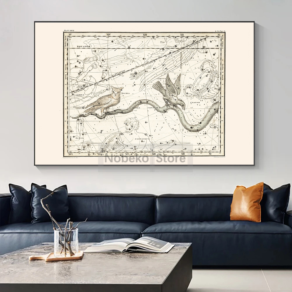 Zodiac Map Astrology Map Poste - Star Map Poster recensie en prijs