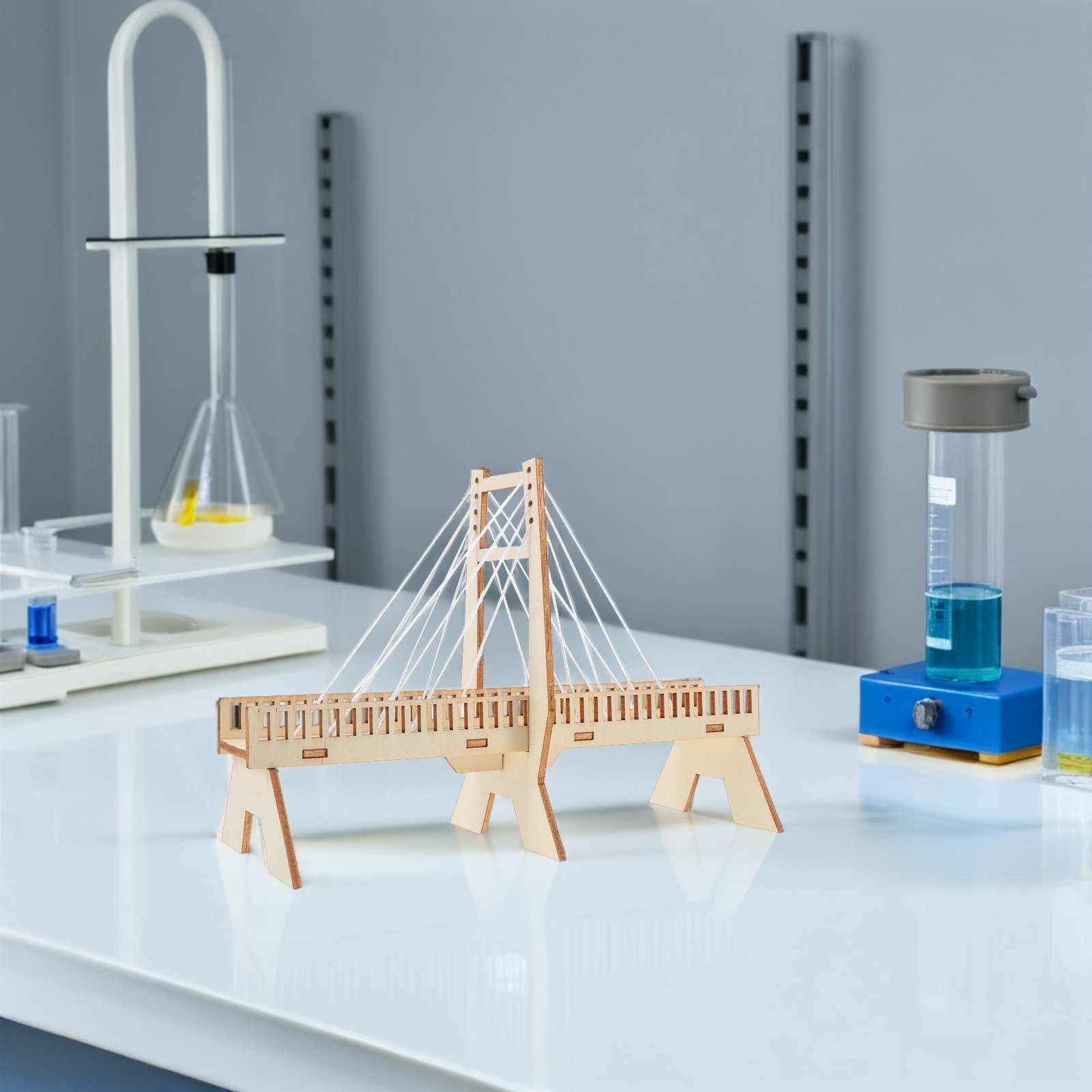 6Sets Handmade Cable-Stayed Br - Science Project Physics recensie en prijs