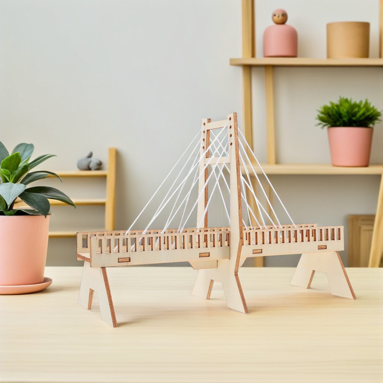 6Sets Handmade Cable-Stayed Br - Science Project Physics recensie en prijs