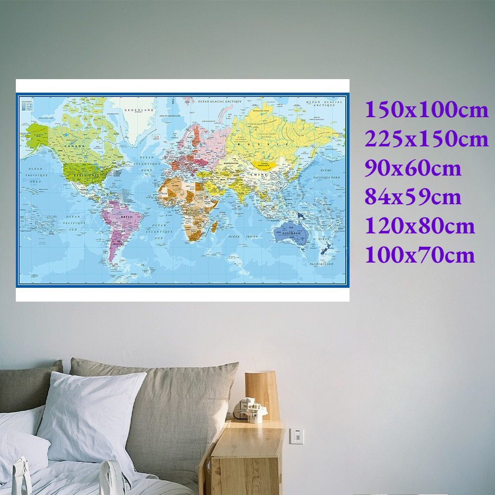 Carte Du Monde World Map Wall  - Star Map Poster recensie en prijs