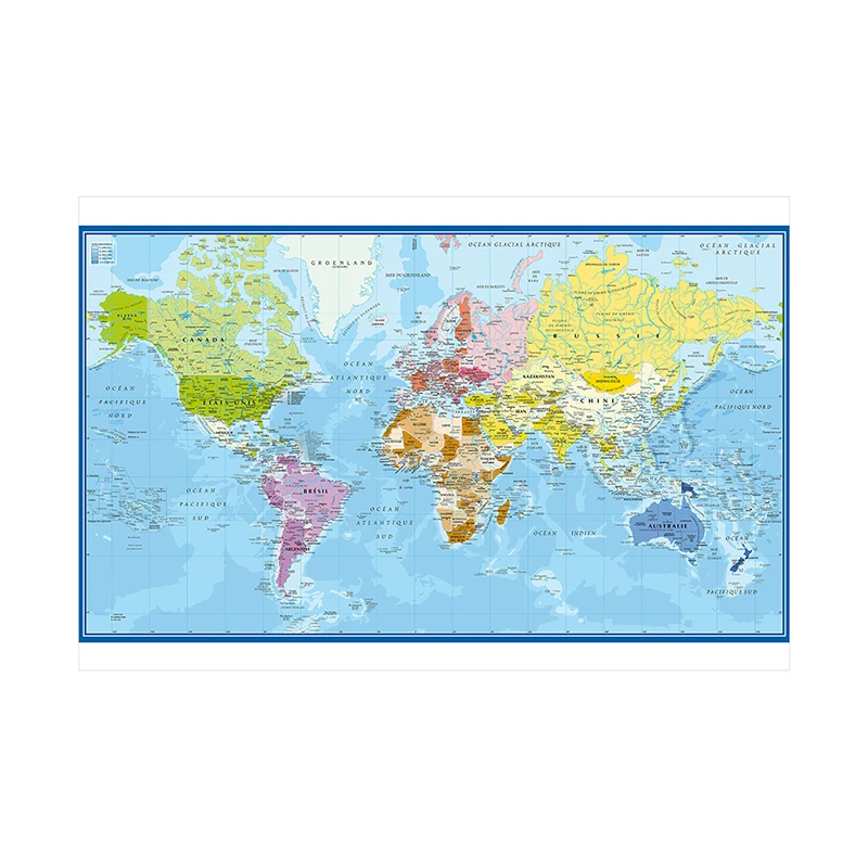 Carte Du Monde World Map Wall  - Star Map Poster recensie en prijs