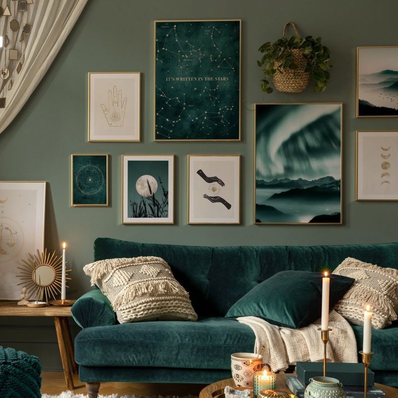 Northern Lights Zodiac Sign Ma - Star Map Poster recensie en prijs