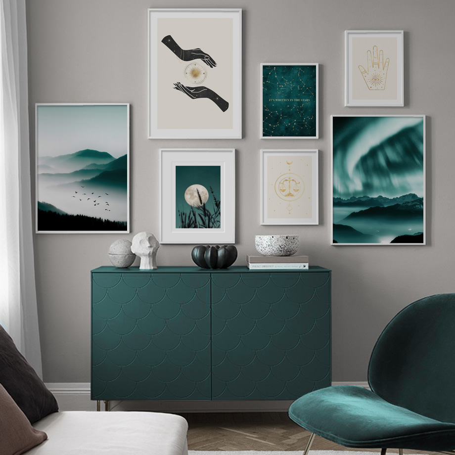 Northern Lights Zodiac Sign Ma - Star Map Poster recensie en prijs